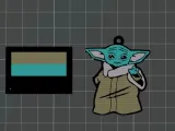 Grogu keychain-0