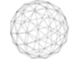 Wireframe Shape Pentakis Snub Dodecahedron-7