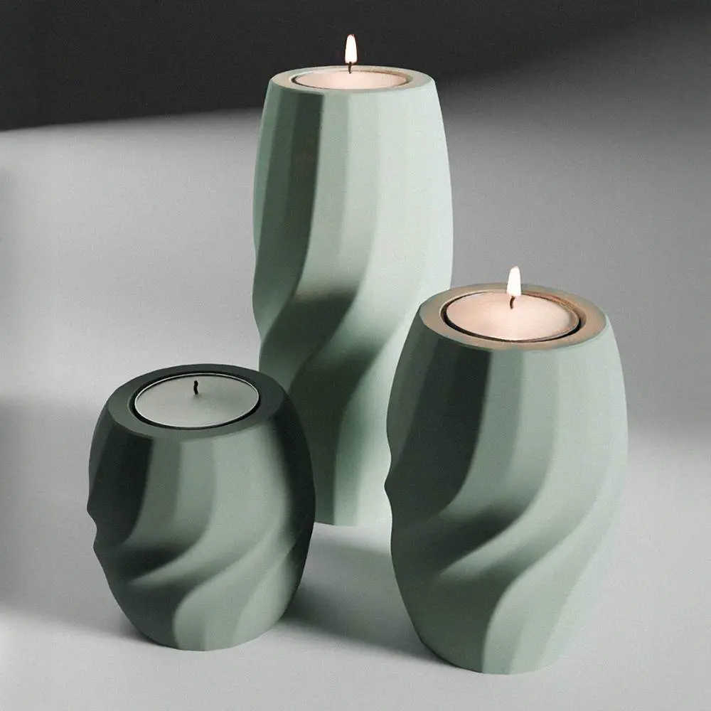 Set of 3 Tea light holders Parametric