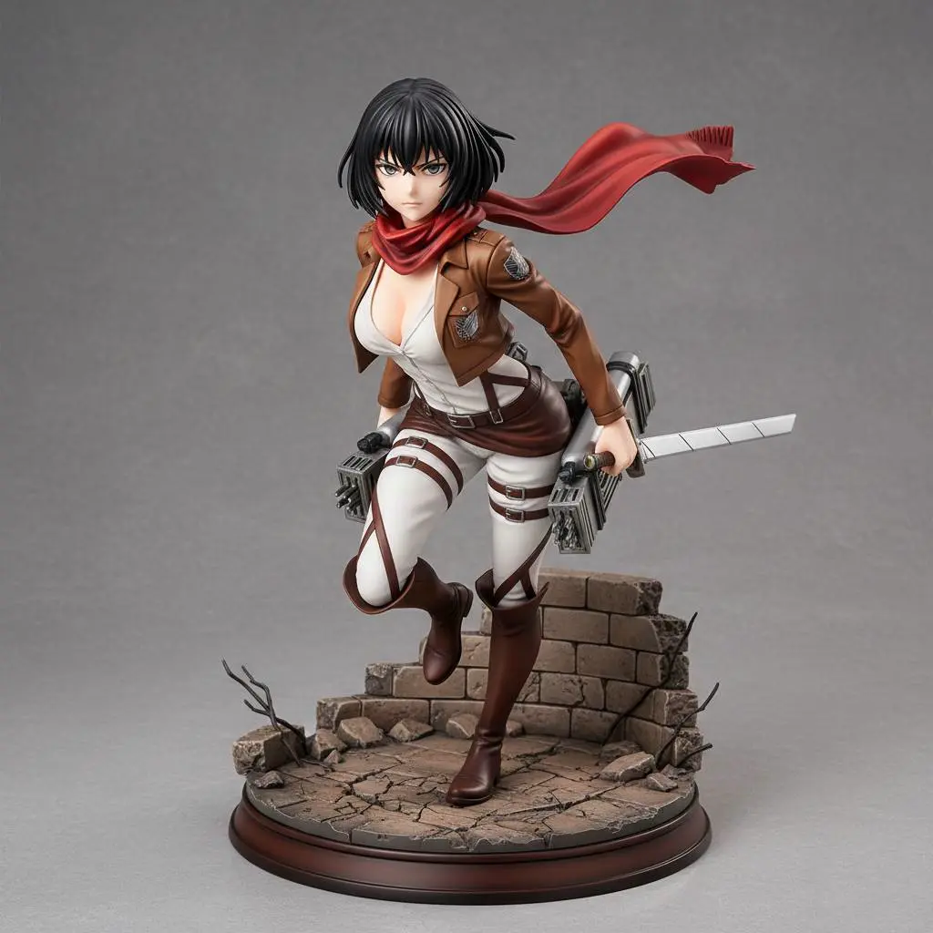 Mikasa Ackerman Battle Stance Collectible Figurine