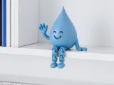 Water Reminder Figure | Flexi Hydration Drop Desk Decor-4