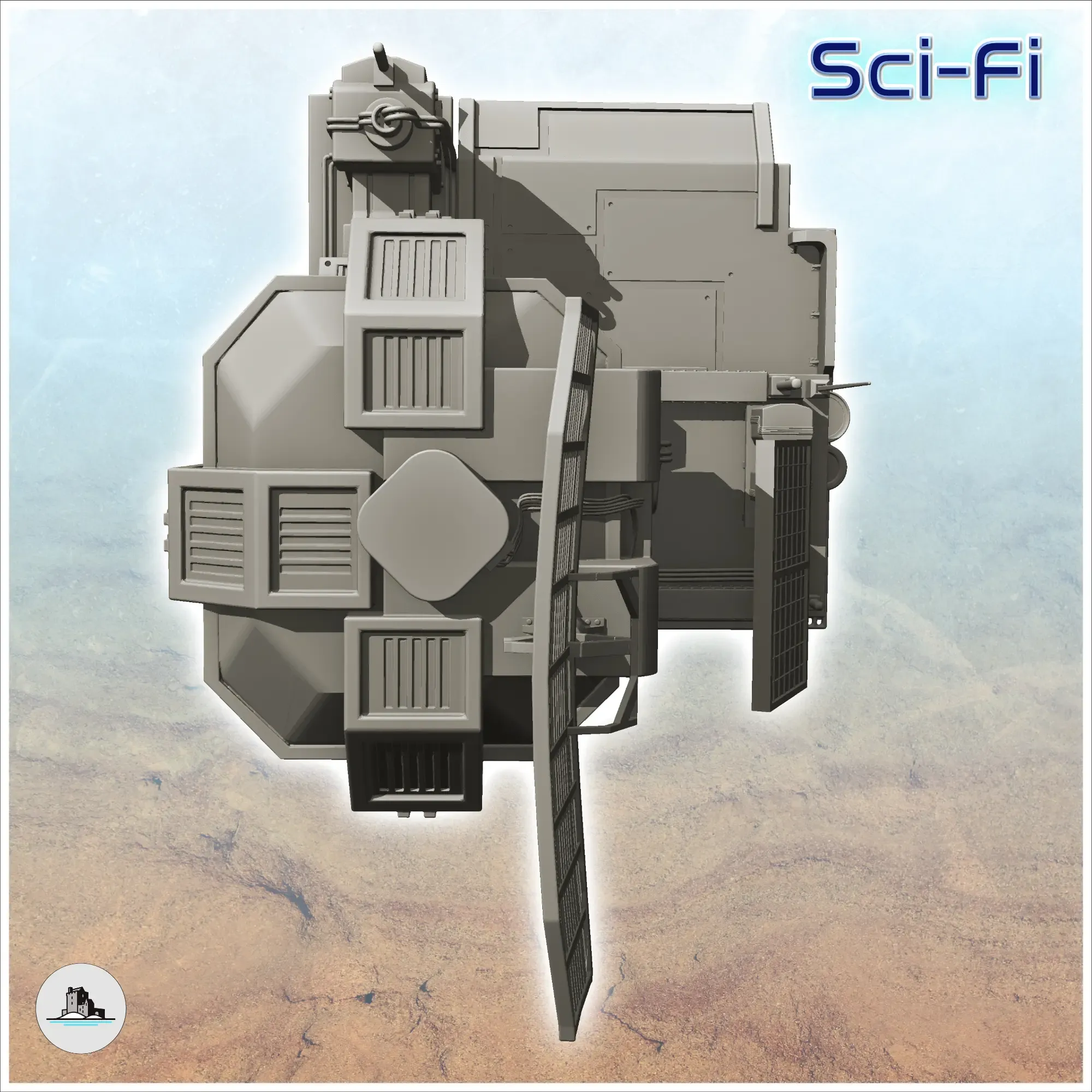 Telecommunication base - Terrain Scifi Science fiction SF