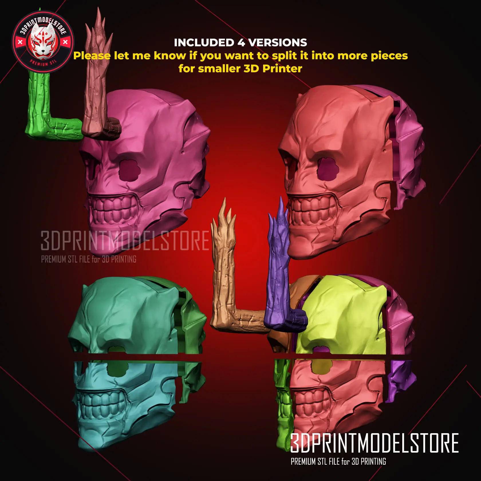 Hanami Mask - Jujutsu Kaisen Cosplay Helmet - Halloween