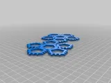 Customizable hinge/snap Dodecahedron net-1