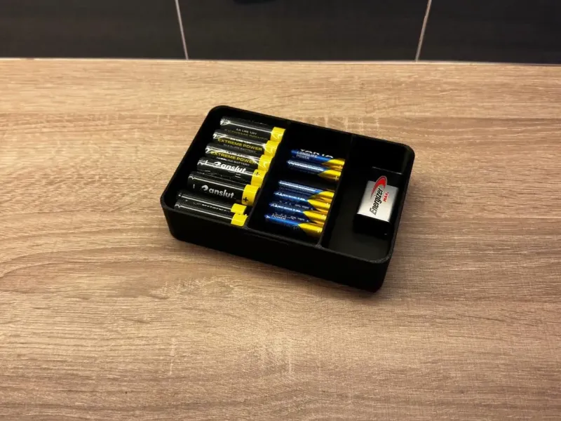 Boîte à piles universelle - AA/AAA/9V (Sans supports)
