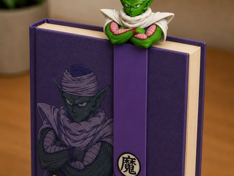 Marcapáginas 3D de Piccolo – Inspirado en Dragon Ball STL