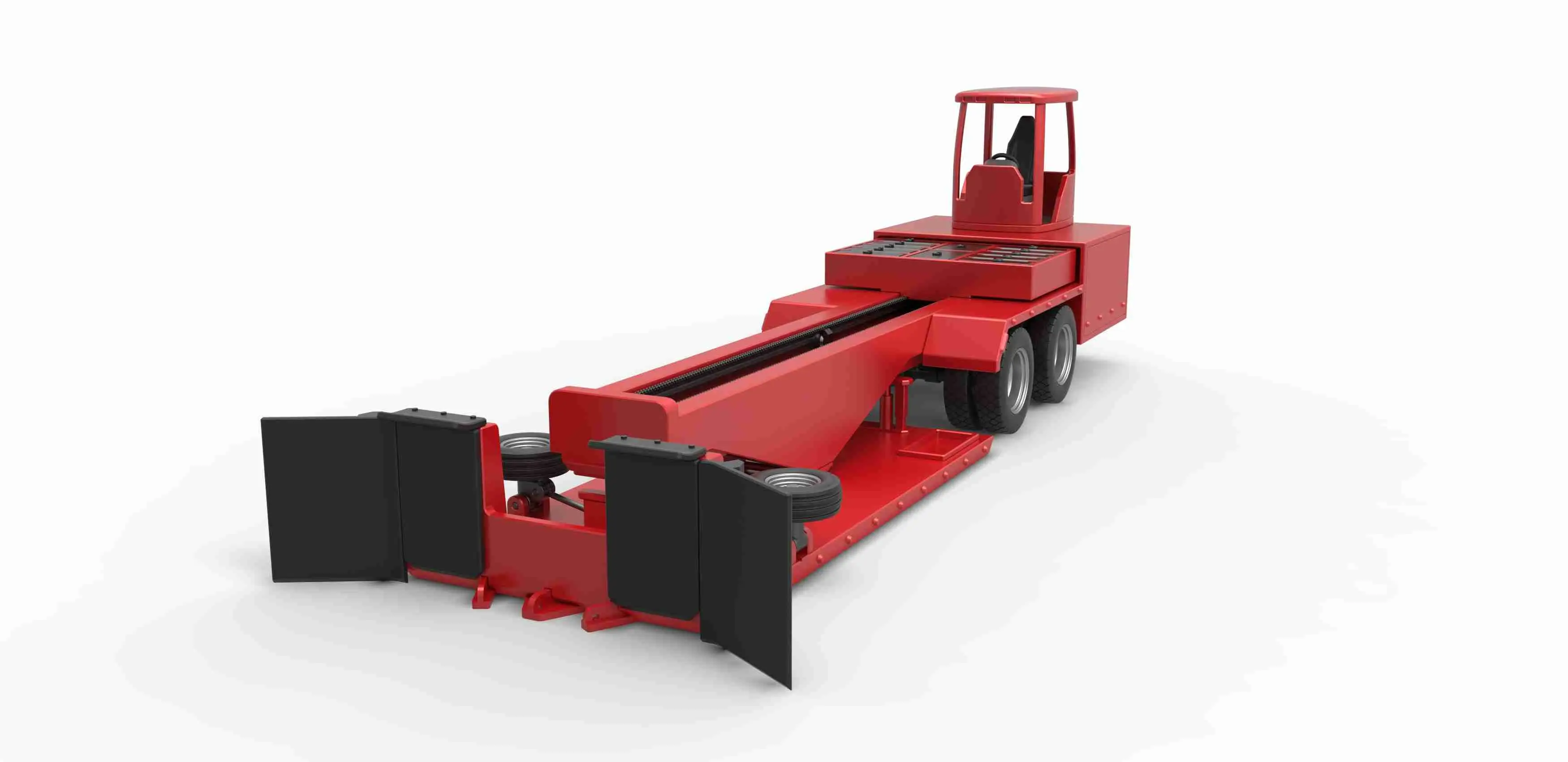 Tractor pulling sled Scale 1:25