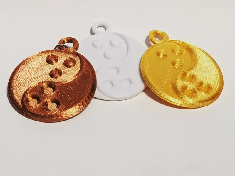 Pendentif / porte-clés boule de bowling Yin-Yang de Dudeist