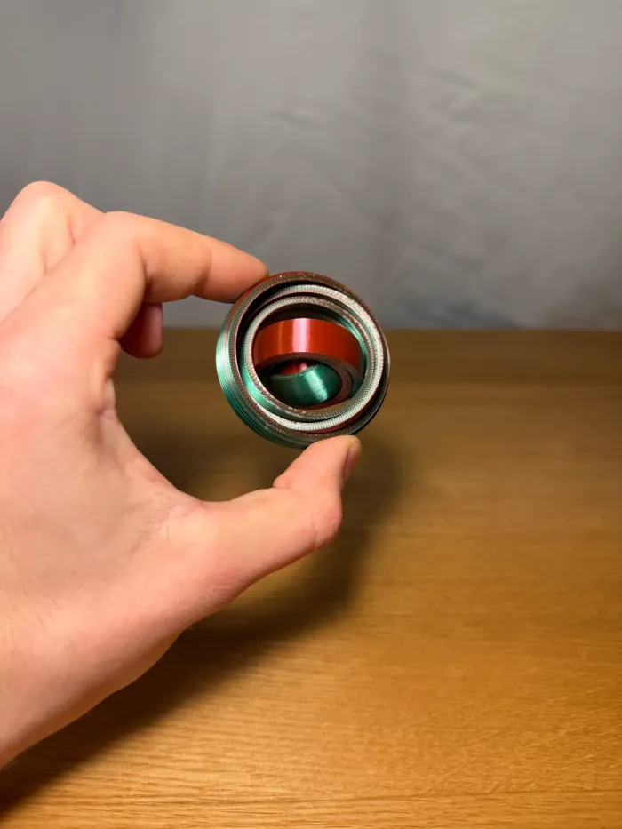 Unlimited Gyro Fidget Spinner - Toys - PLA - 3D printed product - фото 5