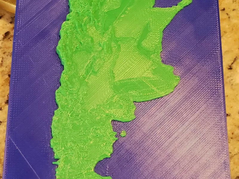RELIEFKARTE ARGENTINIENS