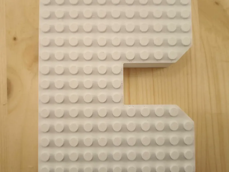 3D Letter C - Lego-compatibele noppen