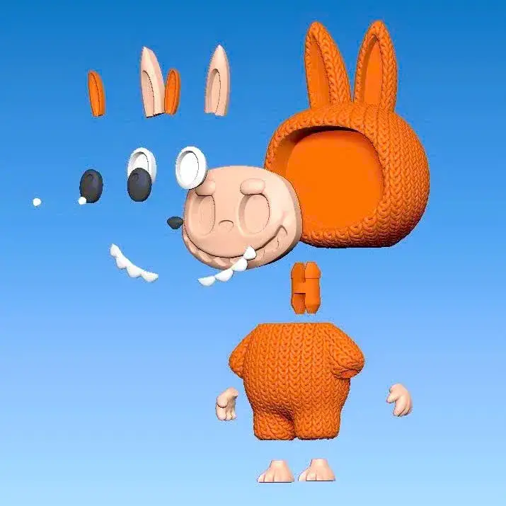 Labubu - Knitted - Crochet - Multipart