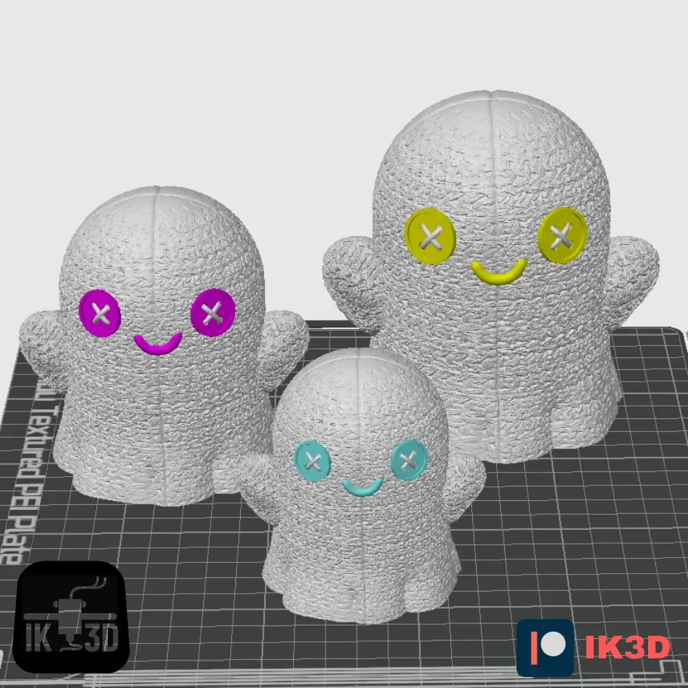 CROCHET GHOST - NO SUPPORTS - COLOR PRINT