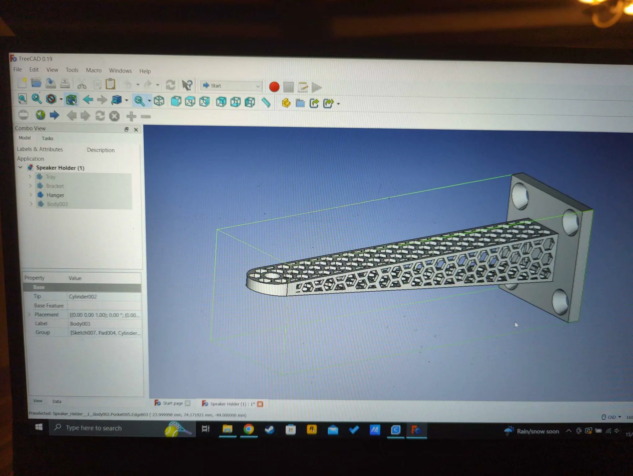 Wall Mounted Speaker Holder MkI