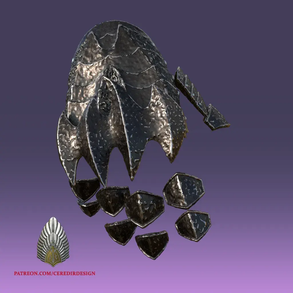 Sauron Mano Armadura señor de los anillos 3D DIGITAL DOWNLOAD