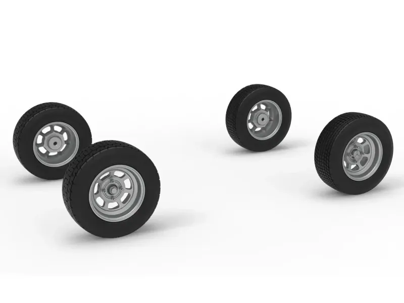Wheel Set of Mod Lite Race car Scale 1:25