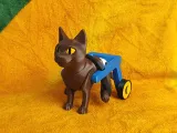 Cat with Wheelchair-1
