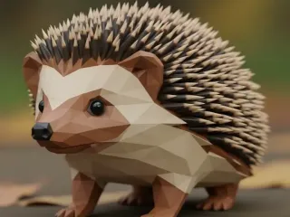 Erizo Low Poly