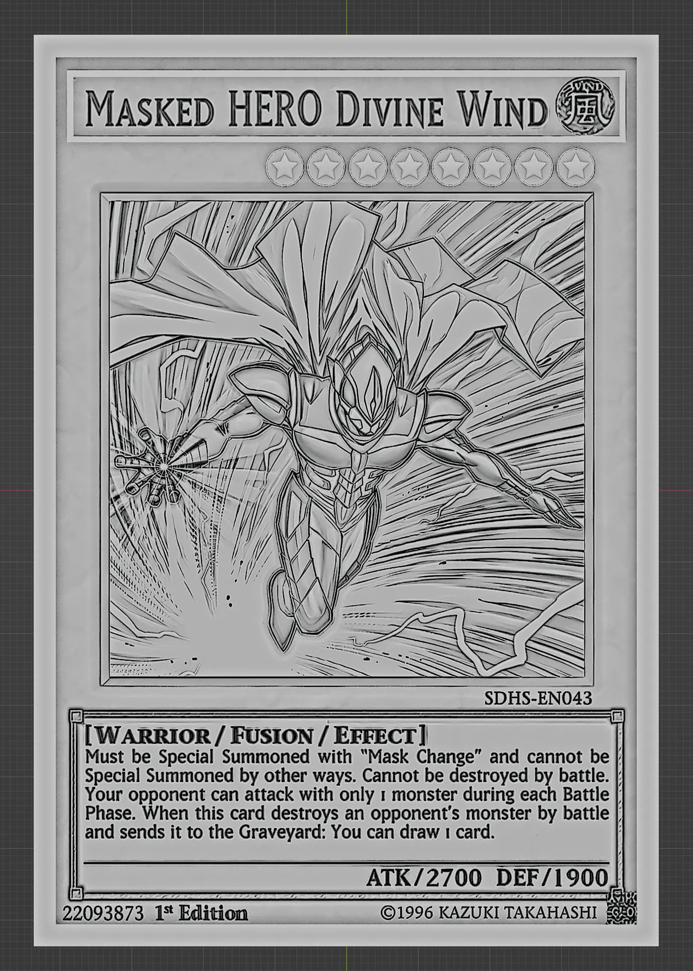 masked hero divine wind- yugioh