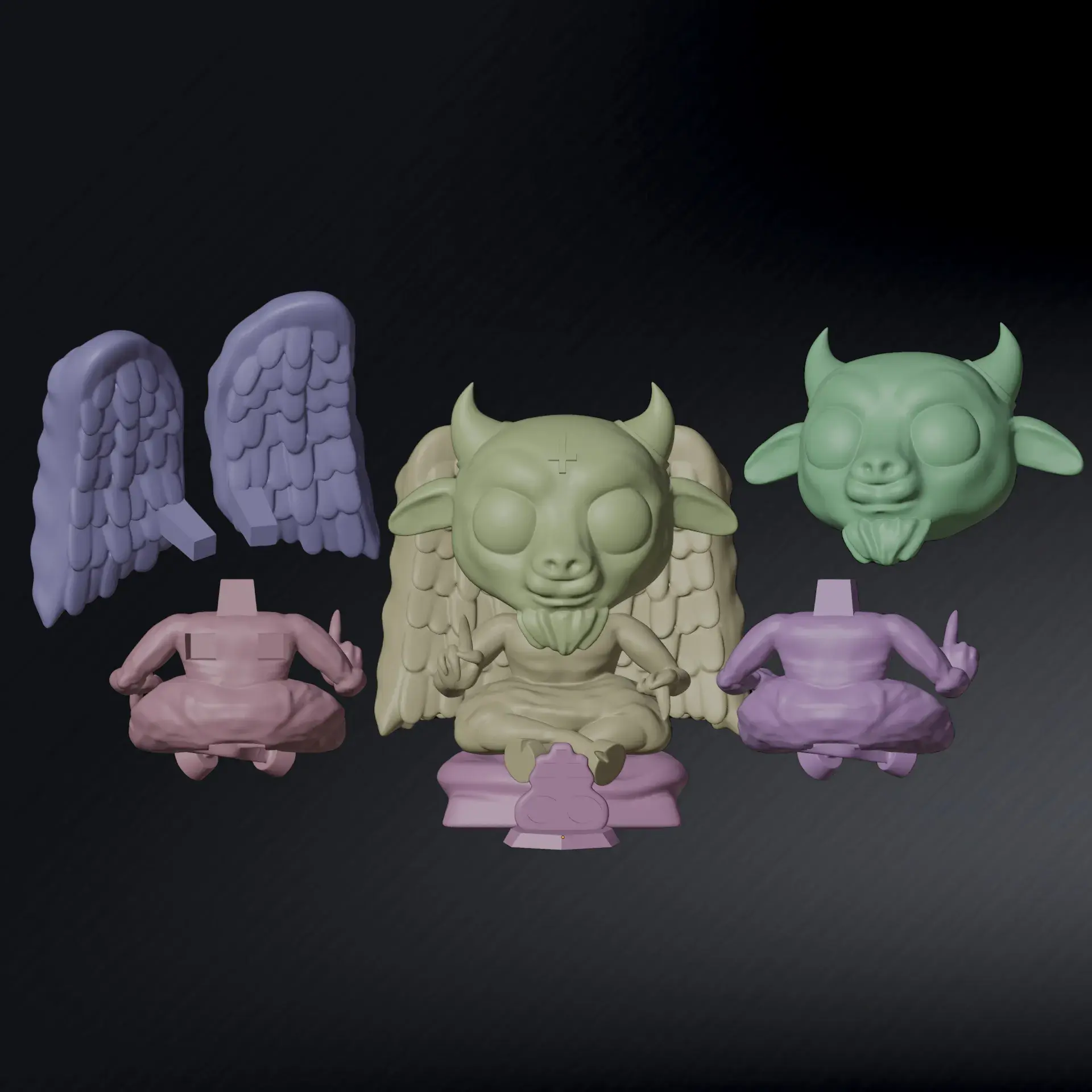 TBOI - The Binding Of Isaac Baphomet | Chibi/Kawaii Bahpomet