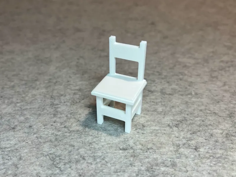 Dollhouse chair miniature house