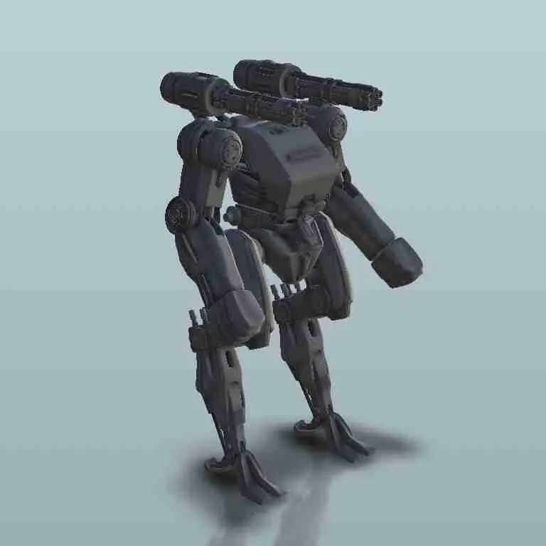 Robot Bi-guns - sci-fi science fiction Zukunft 40k Szenerie