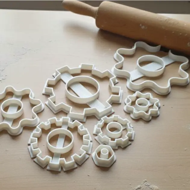 3D Printer Files | 3MF File | Cog shapes cookie cutter assortment ...