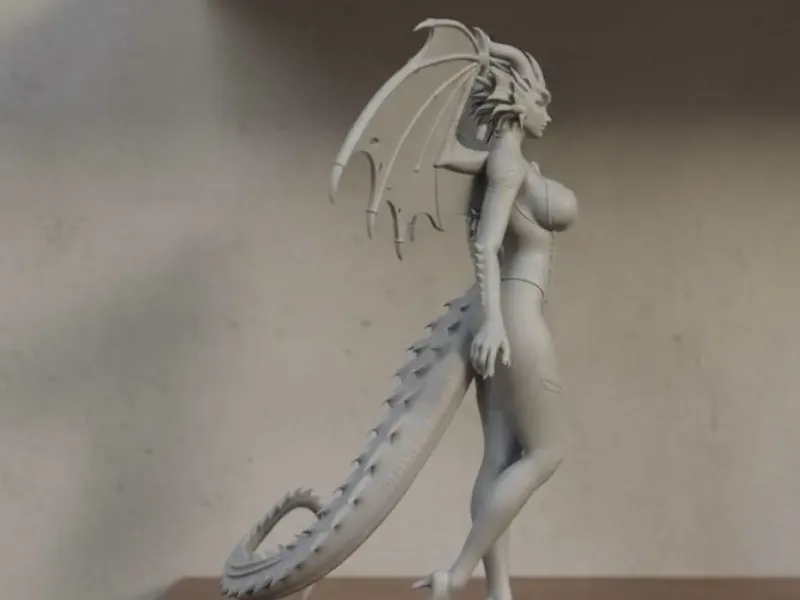 sexy humanoid dragon woman