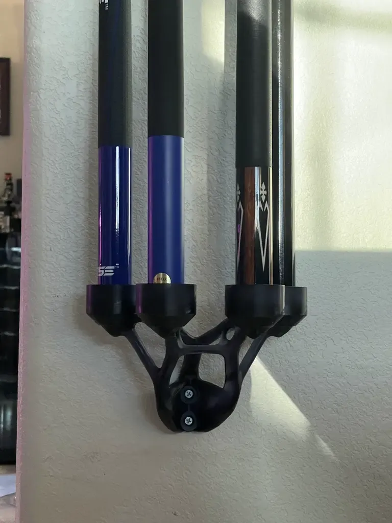 Wall mounted Pool Cue Holder