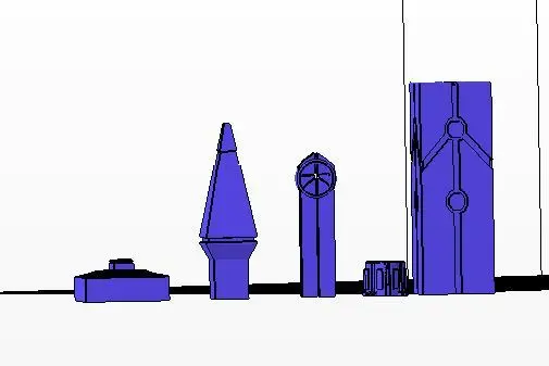 buildings from various sources - necrons - terrain