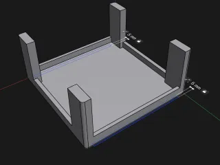 Mini PC under desk basket