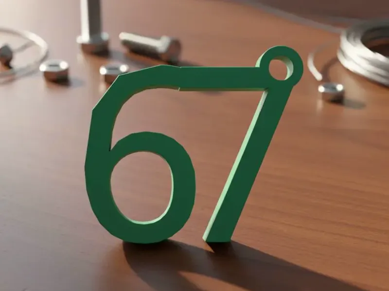 67 keychain