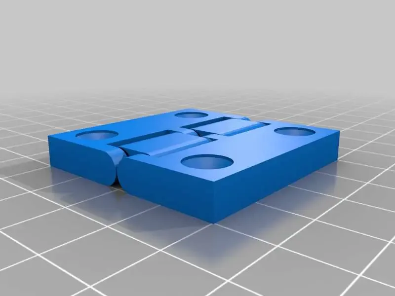 Reversable hinge with screw holes