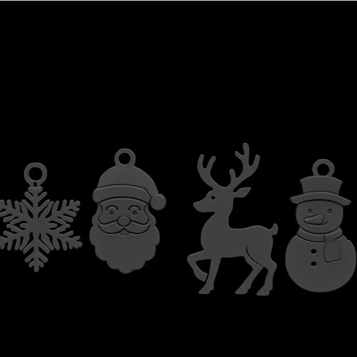 Christmas Icon Charm Set