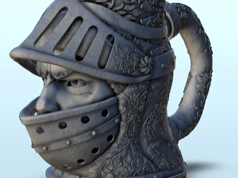 Knight in armour dice mug (14) - beer can holder