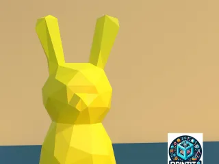 Easter bunny lowpoly