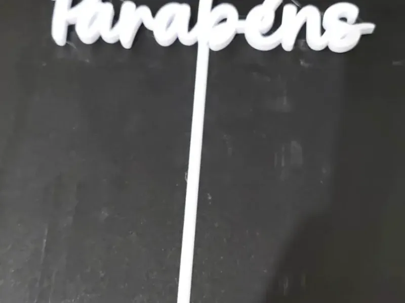 TOPO DE BOLO PARABENS