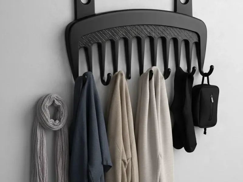 Creative Comb-Shaped Wall-Mounted Hook Rack