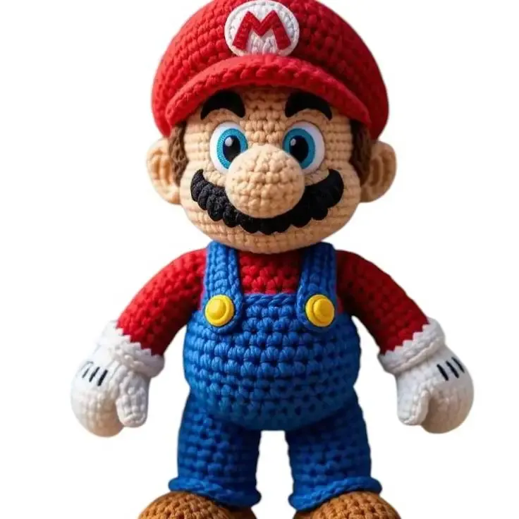 Mario Crochet Style STL – Cute Amigurumi Inspired Plumber –