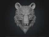 Bear head wall decor-1