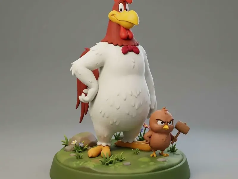 Foghorn Leghorn and Chickenhawk