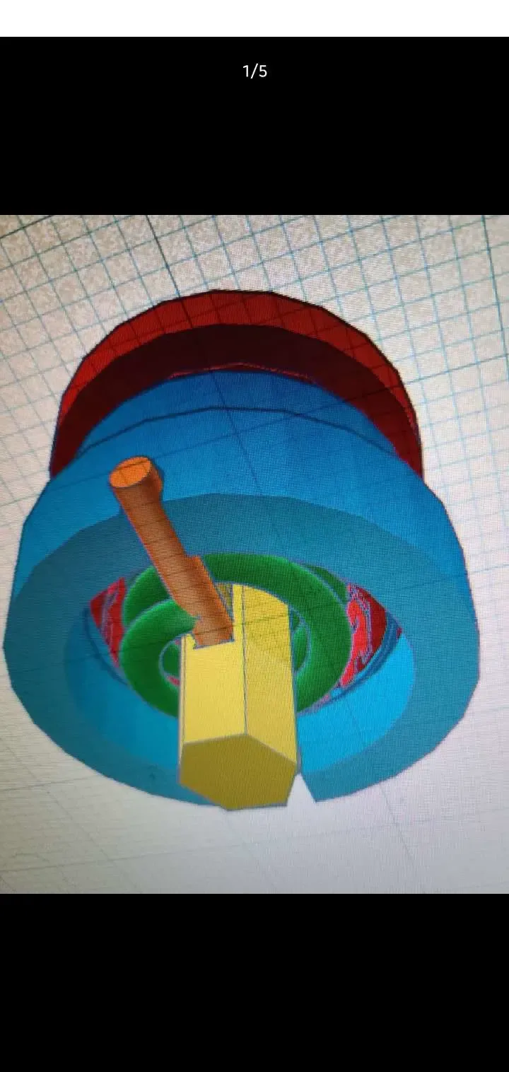 power button/ fully 3d printed 