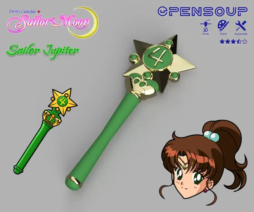 Sailor Jupiter transformation wand - Pretty guardian