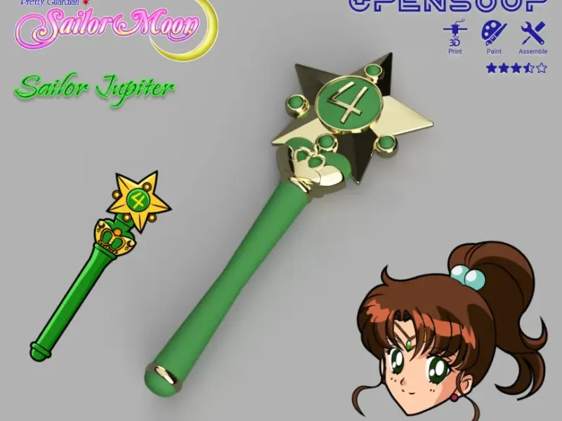 Baguette de transformation Sailor Jupiter - Pretty guardian