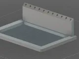 MacBook Air 13" Laptop Stand 3D Printable with storage tray-5