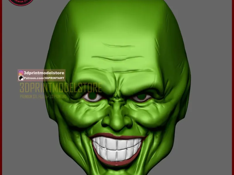 The Mask Mask Cosplay - Halloween - Comic - Movie - Skull