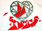 Heart – triangular needle (pyramids)-4