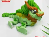 PRINT-IN-PLACE FLEXI CLOVER LEAF DRAGON ARTICULATED-4