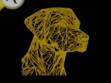 Dog - Geometric - 2D Wall Art Decor-0