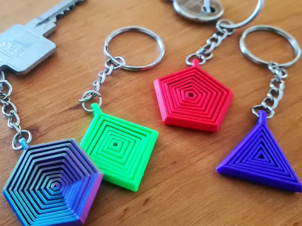 Fidget Keychain (Hexagon/Quint/Quad/Triangle)